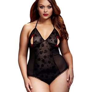 body-sexy-negru-cu-model-floral-peekaboo-teddy-baci-qs-queen-size7479