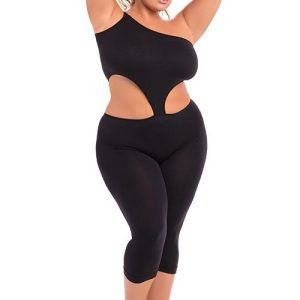 one-shoulder-cropped-catsuit-black-pink-lipstick-3xl-4xl5025