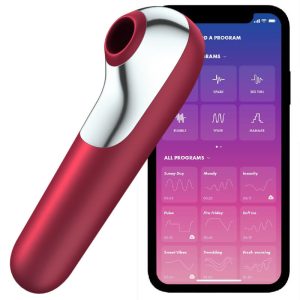 satisfyer-dual-love-vibrator-and-suctioner-with-pulsed-air-red